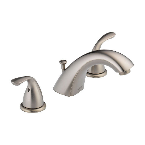 Delta 3530LF-SSMPU Two Handle Widespread Lavatory - Metal Pop-Up in Brilliance Stainless Delta 3530LF-SSMPU Two Handle Widespread Lavatory - Metal Pop-Up in Brilliance Stainless