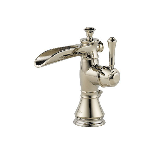 Single Handle Lavatory Faucet with Channel Spout - Metal Pop-Up in Brilliance Polished Nickel Single Handle Lavatory Faucet with Channel Spout - Metal Pop-Up in Brilliance Polished Nickel