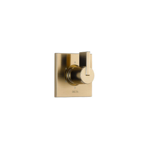 Six Function Diverter Valve Trim in Champagne Bronze