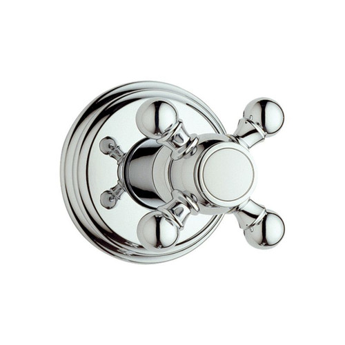 Volume Control Trim with Cross Handle in Chrome
