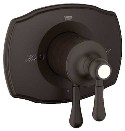 Dual Function Pressure Balance Trim with Control Module in Oil Rubbed Bronze