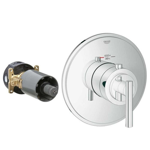 Timeless Shower Thermostatic Trim with Control Module in Chrome