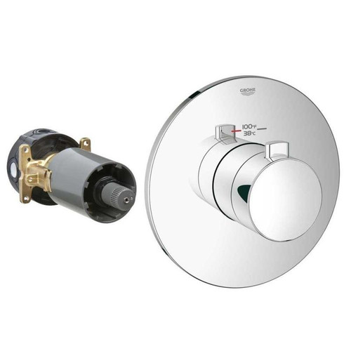 Grohe 19879000 Europlus New Thermostatic Trim Kit With Control Moule