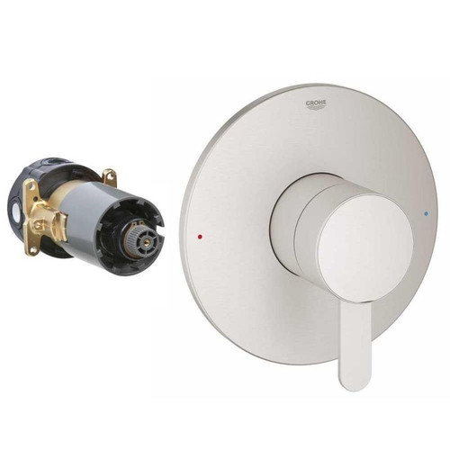 Single Funtion Pressure Balance Valve Trim with Control Module in Brushed Nickel