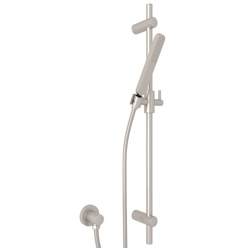 Meda Single-Function Handshower Set in Satin Nickel