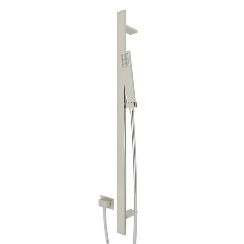 Modern Rectangular Handshower Set in Polished Nickel