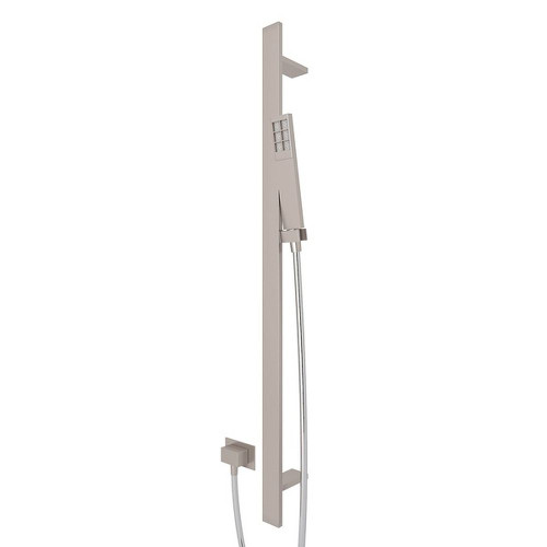 Modern Rectangular Handshower Set in Satin Nickel