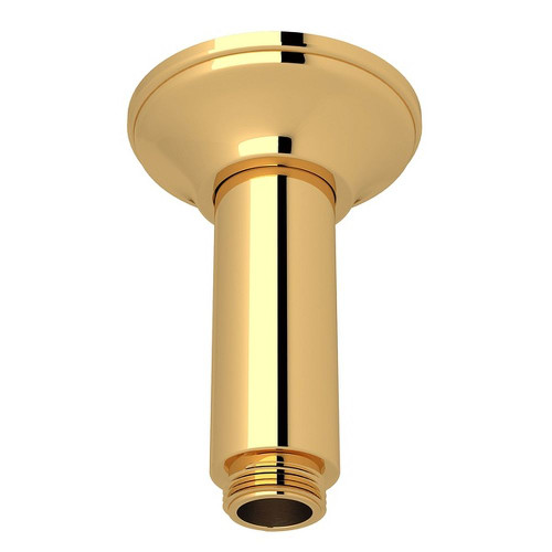 3" Traditional Ceiling Mount Shower Arm in Italian Brass