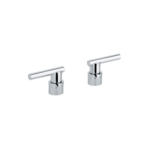 Lever Roman Tub Filler Handles in Chrome
