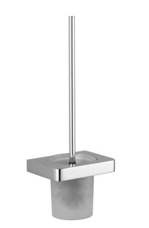 Lulu 83900710-06 Toilet brush set, wall model, In Platinum Matt