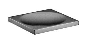 Soap dish, free-standing model, In Chrome