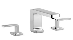 Lulu 20713710-00 Three-hole basin mixer with individual rosettes, In Chrome