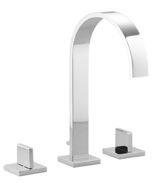 Dornbracht Mem 20715782-08 Three-hole basin mixer with individual rosettes, In Platinum