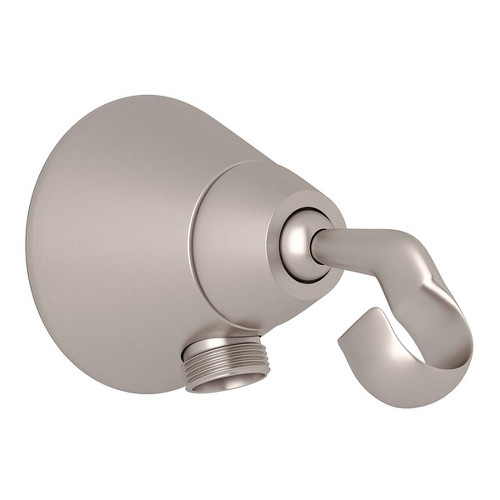 Handshower Outlet and Handshower Holder in Satin Nickel