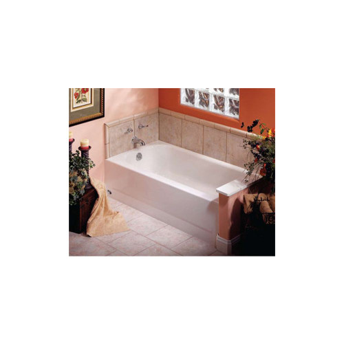 BOOTZCAST AFR (ABOVE FLOOR ROUGH) Raised Outlet Slip-Resistant Bottom Bath with Left Hand Drain, in White BOOTZCAST AFR (ABOVE FLOOR ROUGH) Raised Outlet Slip-Resistant Bottom Bath with Left Hand Drain, in White