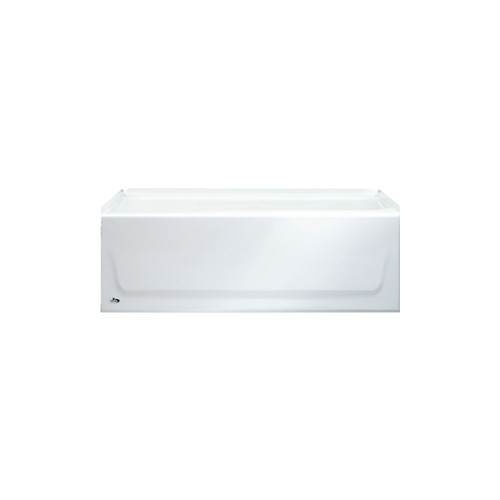 SYNIRON 2 AFR Raised Outlet Slip-Resistant Bottom Bath with Left Hand Drain, in White SYNIRON 2 AFR Raised Outlet Slip-Resistant Bottom Bath with Left Hand Drain, in White