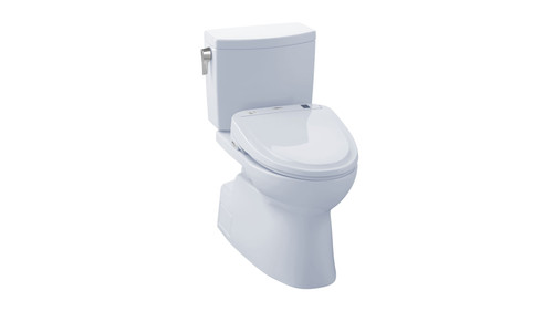 1.0 GPF Two-Piece Elongated Toilet with Single Flush and Washlet+ S300e Washlet in Cotton 1.0 GPF Two-Piece Elongated Toilet with Single Flush and Washlet+ S300e Washlet in Cotton