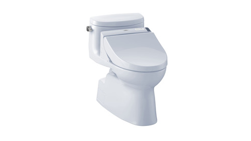 1.28 GPF One-Piece Elongated Bowl with Single Flush and Washlet+ C200 Washlet in Cotton