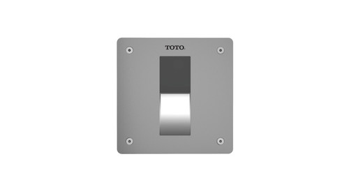 4" x 4" Ultra High-Efficiency Toilet Flush Valve with Back Spud Floor in Stainless Steel