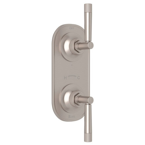 Rohl MB2090LMSTN 1/2-in Thermostatic/Diverter Control Trim with Metal Lever in Satin Nickel