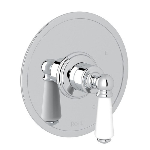 Rohl U.1010L-APC Pressure Balance Trim with Metal Lever and without Diverter in Polished Chrome Rohl U.1010L-APC Pressure Balance Trim with Metal Lever and without Diverter in Polished Chrome