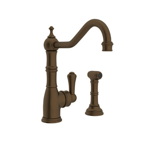 Kitchen Faucet and Metal Lever Handle in English Bronze