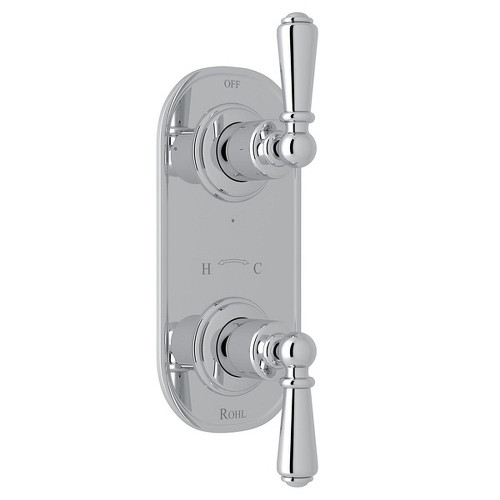 Rohl U.8565L-APC/TO Trim for 1/2-in Thermostatic/Diverter Control Rough Valve with Metal Lever in Polished Chrome Rohl U.8565L-APC/TO Trim for 1/2-in Thermostatic/Diverter Control Rough Valve with Metal Lever in Polished Chrome