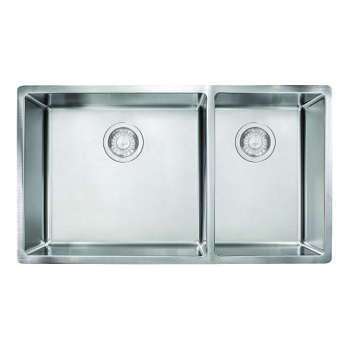 31-1/2" Double Basin Undermount 18 Gauge Stainless Steel Kitchen Sink