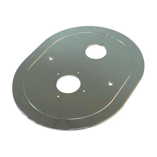 Oval Faceplate for Concealed Thermostatic Mixer without Volume Control U.5520 and U.5521 in Polished Chrome