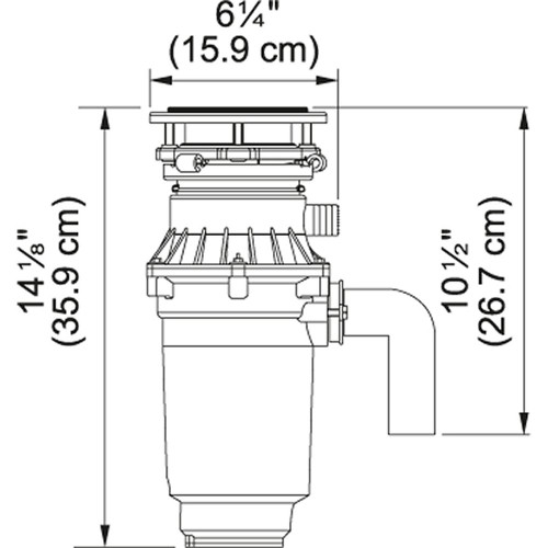 Disposer Continuous 3/4 Hp