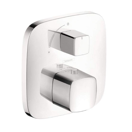 Hansgrohe 15775001 PuraVida Thermostatic Valve Trim with Integrated Volume Control - Less Valve in Chrome Hansgrohe 15775001 PuraVida Thermostatic Valve Trim with Integrated Volume Control - Less Valve in Chrome