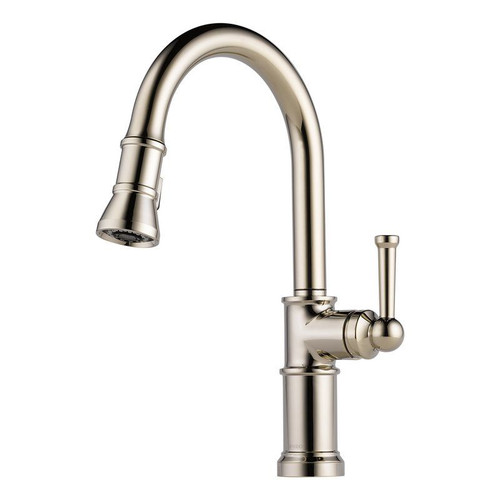 63025LF-PN Deck Mounted Kitchen Faucet in Polished Nickel