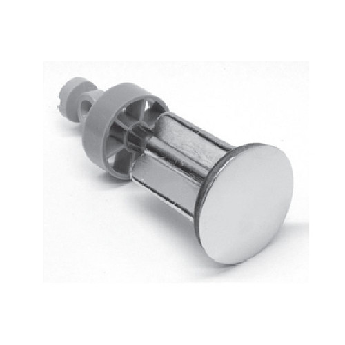 Pop-Up Drain Center Plug with Logo in Polished Chrome