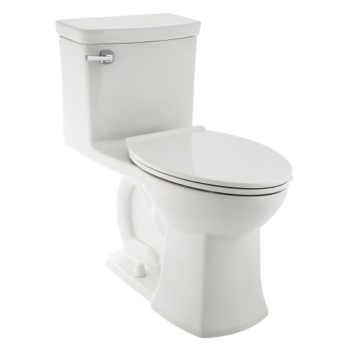 Right Height Elongated One-Piece Toilet with Seat, in White