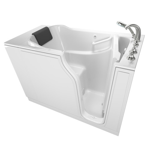 American Standard 3052.109.ARW 30-in. x 52-in. Walk-In Air Spa Bathtub with Right-Hand Drain and Tub Faucet in White American Standard 3052.109.ARW 30-in. x 52-in. Walk-In Air Spa Bathtub with Right-Hand Drain and Tub Faucet in White