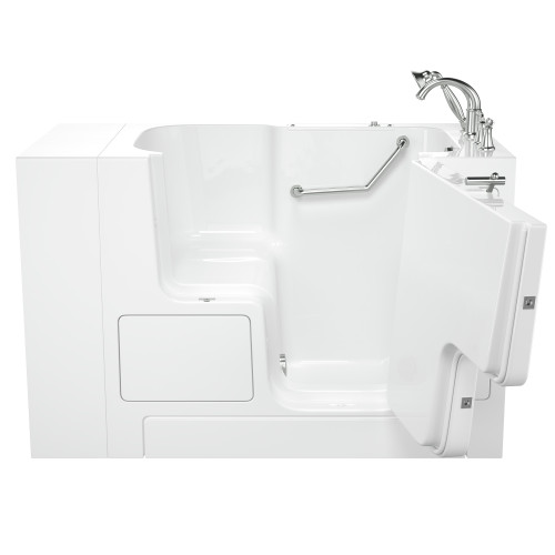 32-in. x 52-in. Outward Opening Door Walk-In Soaking Bathtub with Tub Faucet in White