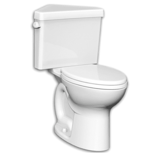Triangle Cadet Pro Right Height Elongated Toilet without Seat in White Triangle Cadet Pro Right Height Elongated Toilet without Seat in White