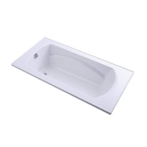 72-in L x 36-in W Oval In Rectangle Tub