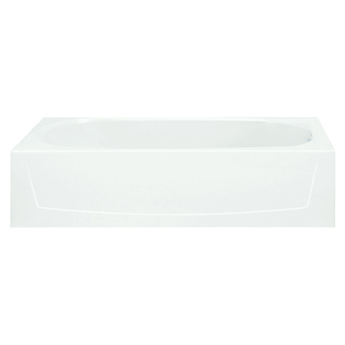 60-in L x 29-in W Oval In Rectangle Skirted Bathtub with Right-Hand Drain in White 60-in L x 29-in W Oval In Rectangle Skirted Bathtub with Right-Hand Drain in White