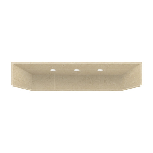 32-in x 60-in Solid Surface Shower Dome in Almond Sky