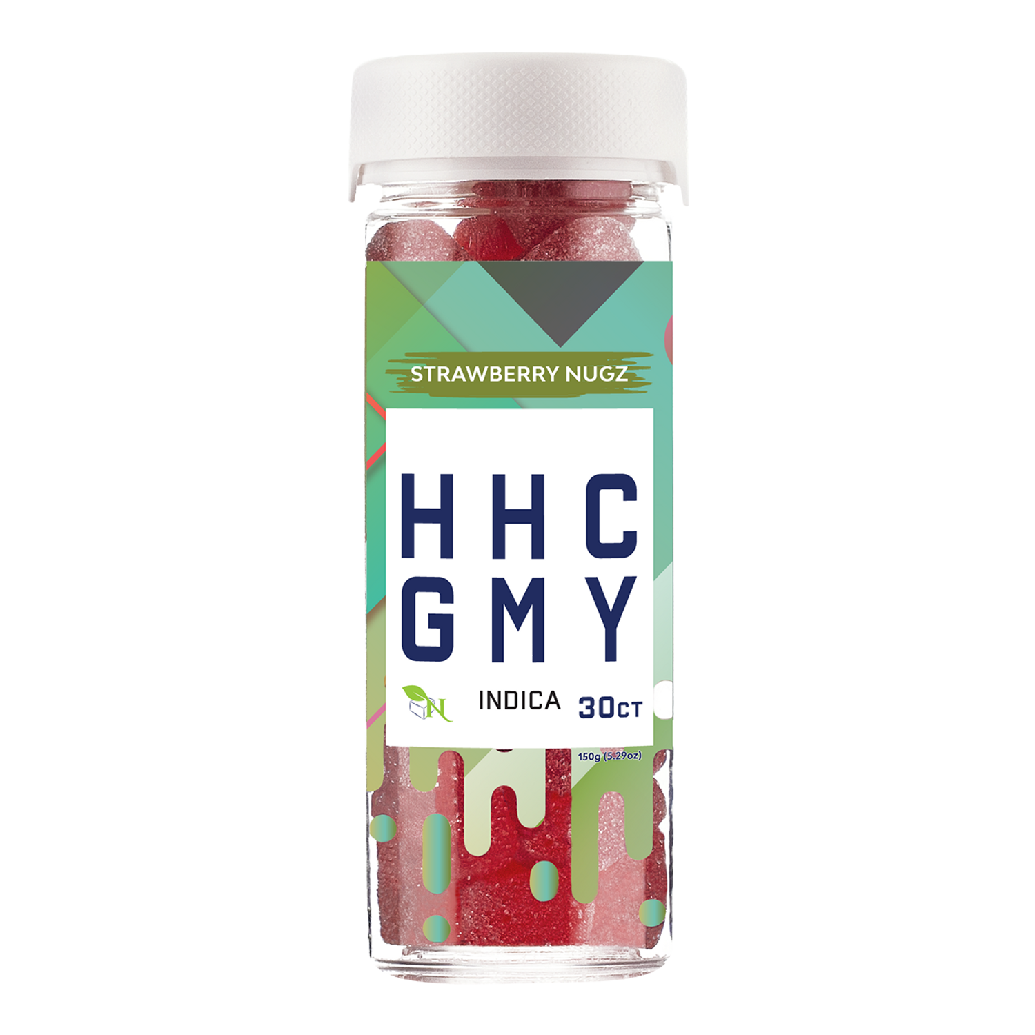 Strawberry Nugz Indica HHC Gummies 750mg - Unwind Naturally