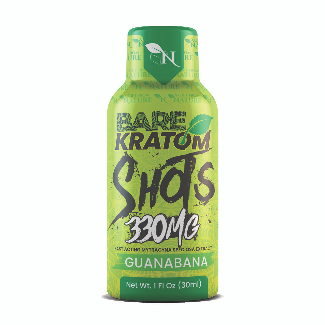 BARE Kratom Shots - Guanabana Kratom Shot - 330mg