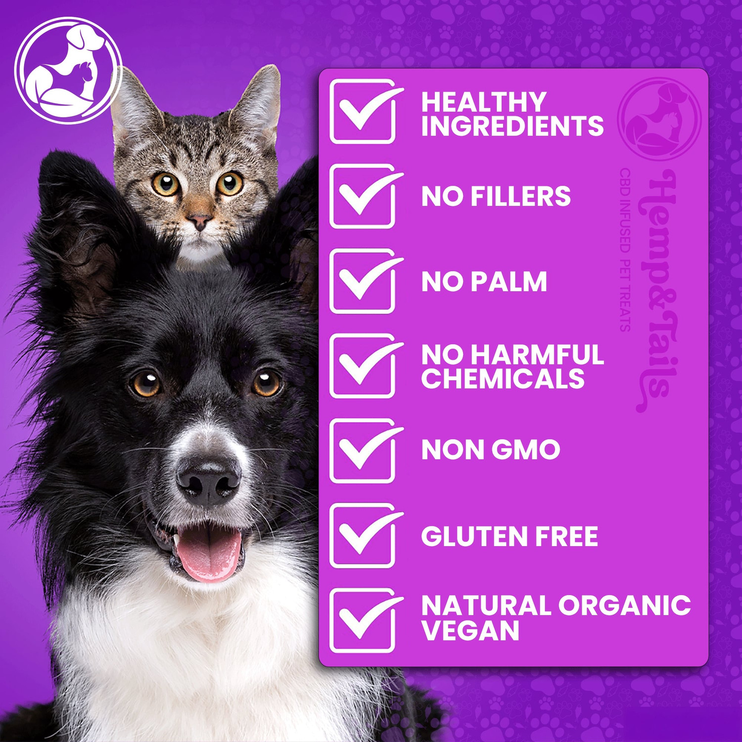 Hemp Tails Calming Peanut Butter CBD Dog Treats 300mg