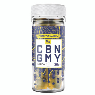 CBN GUMMIES - FOR SLEEP - 30CT Pineapple Mayhem 1500mg (50mg ea.) – INDICA
