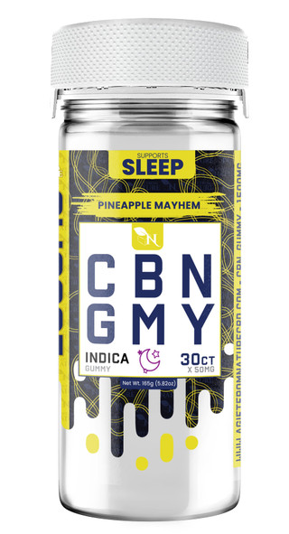 CBN GUMMIES - SLEEP - 30CT Pineapple Mayhem 1500mg (50mg ea.) – INDICA
