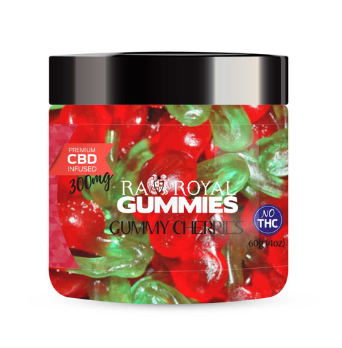 R.A. Royal Gummies – 300MG CBD Infused Gummy Cherries Royal CBD