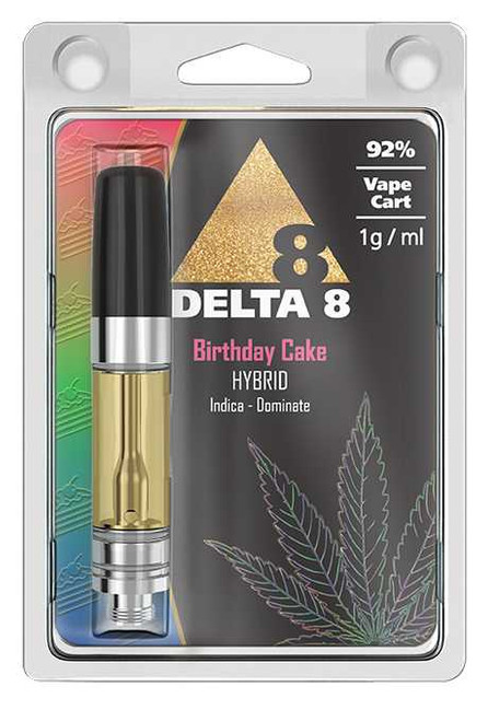 DELTA 8 CRT - Hybrid Birthday Cake 1ML 92% - 920MG - Indica Dominant A Gift From Nature
