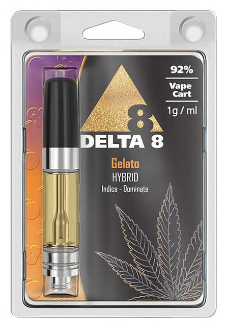 DELTA 8 CRT - Hybrid Gelato 1ML 92% - 920MG - Indica Dominant A Gift From Nature