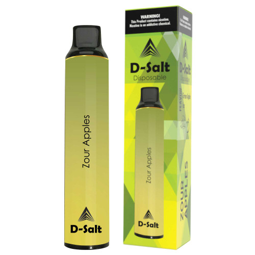 D-SALT DISPOSABLE - Zour Apples 1500 PUFFS - HYBRID A Gift From Nature