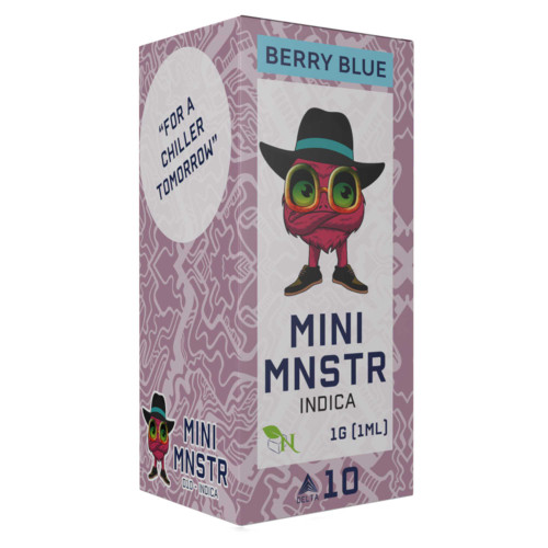 MINI MNSTR DISPOSABLE - BERRY BLUE - INDICA - DELTA 10 A Gift From Nature
